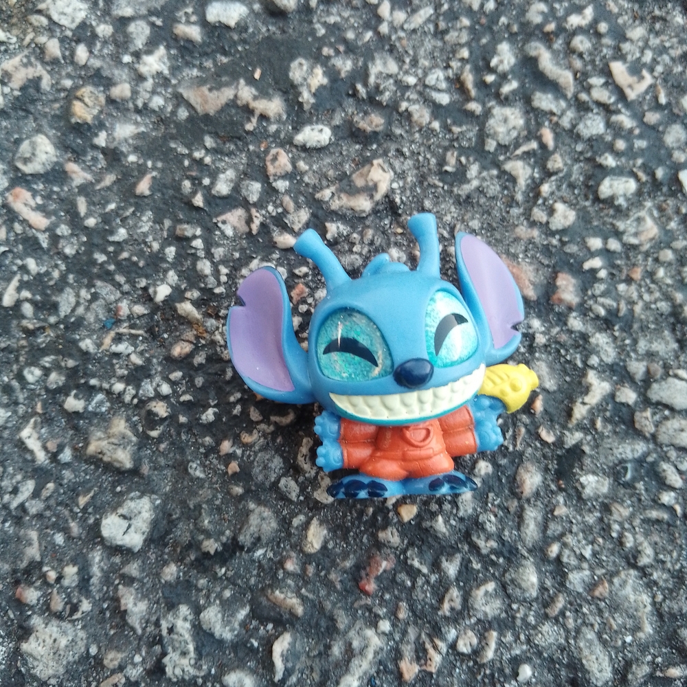 Blue and Purple Alien Toy Figure